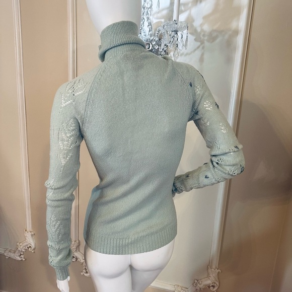 Rebecca Taylor Long Sleeve Turtleneck Sweater Womens Size M - Picture 9 of 13